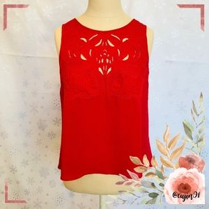 Pins & Needles Red Tank Top Blouse S